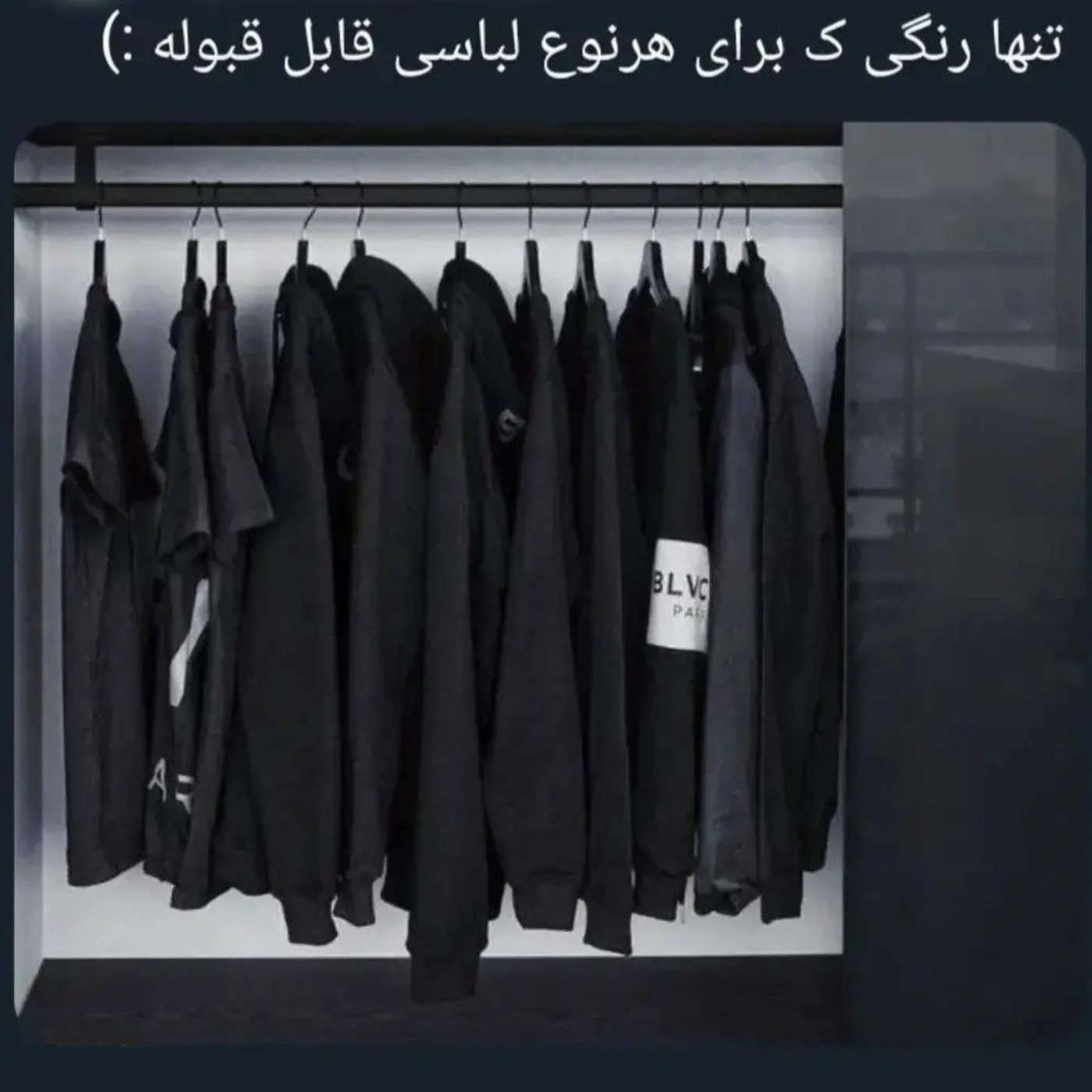 اینجاست کع شاعر میگع مشکی رنگه عشقه😔😂