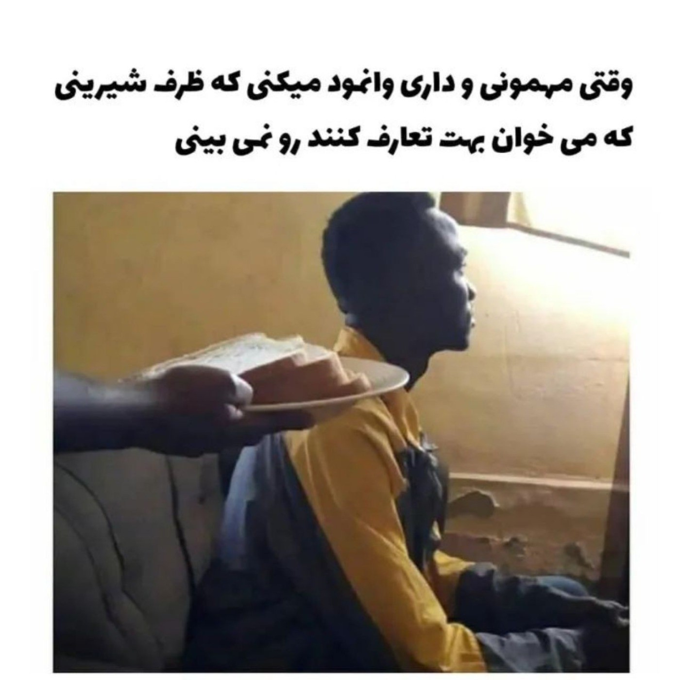 وقتی مهمونی و داری وانمود میکنی...