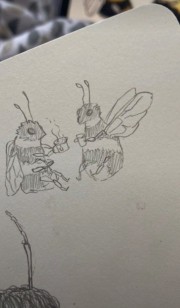 ایده برای طراحی زنبور گوگولی . 