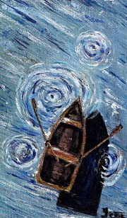نقاشی قایق زیبا در دریا🫠🫠🫠🫠
