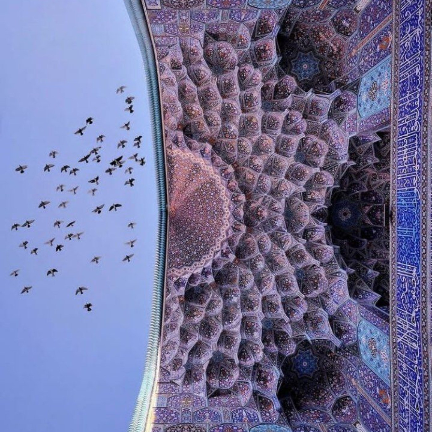 عکس نگاره های مسجد قدیمی اصفهان