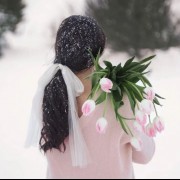 پروفایل دخترونه عروسی برف صورتی 