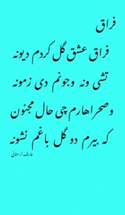 عشقت در قلبم همیشه روشن است تا لحظه آخر دست از عشق نمی کشم 